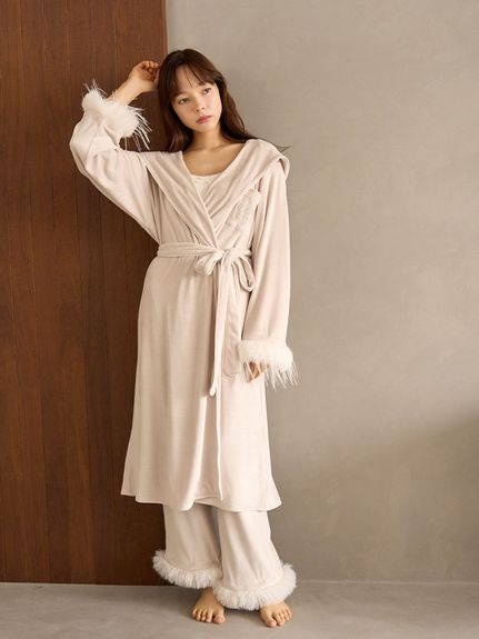 SilkyFleece】ファーつきガウン(カーデ＆ガウン)｜スナイデルホーム  