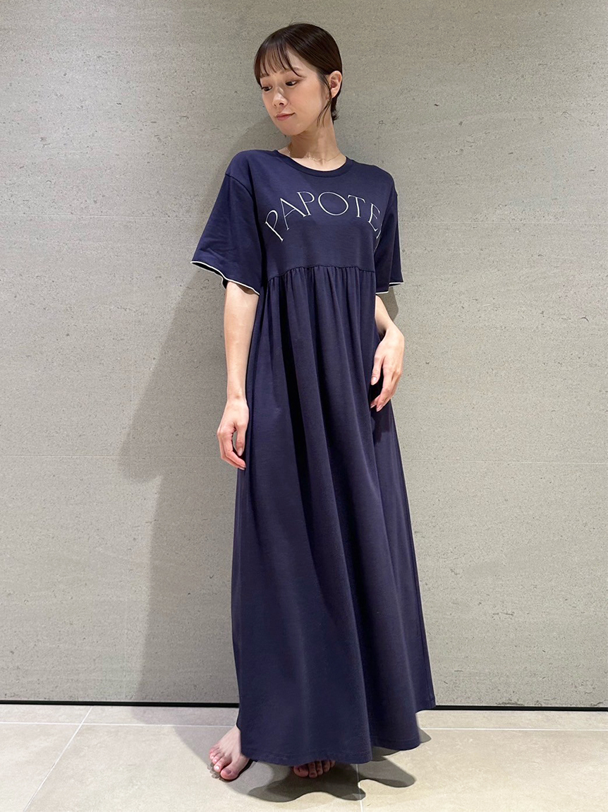 【Moispro】Tシャツワンピース(NVY-F)