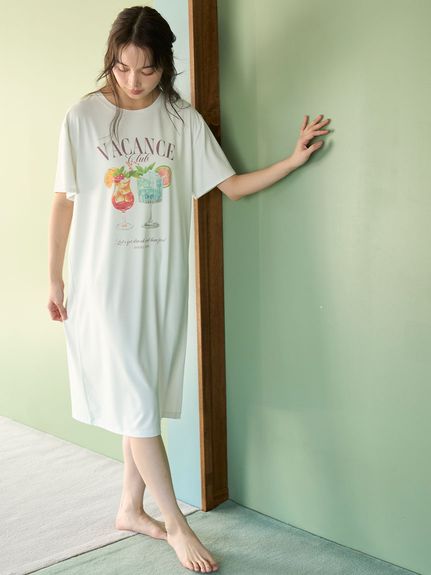 大人気!! SNIDEL HOME ベアプリント シャツ&ロングパンツ SET