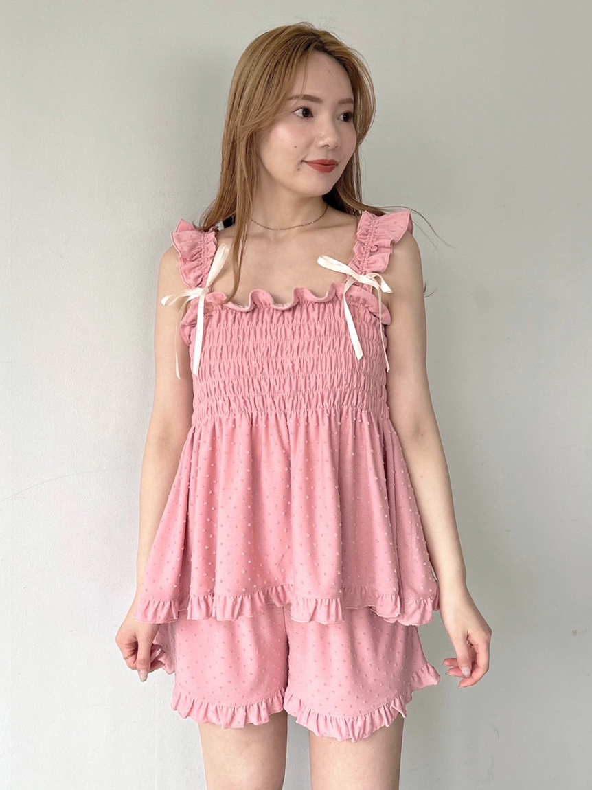 新品 セットアップ スナイデルホーム ピンク 花柄 アルガン