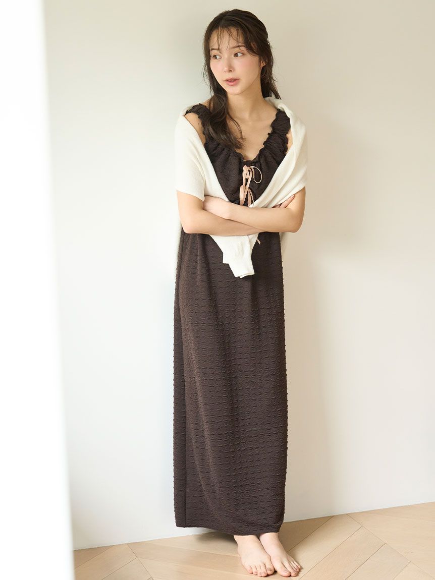 snidel home❤️新品タグ付❤️ノースリカップイン　ワンピース　グレー SNIDEL 「SNIDEL」 ノースリーブワンピース 0 グレー レディース