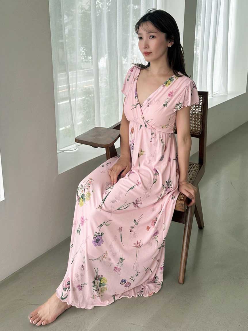 snidel home カットカシュクールワンピース IVR 接触冷感】カットカシュクールワンピース(ワンピース