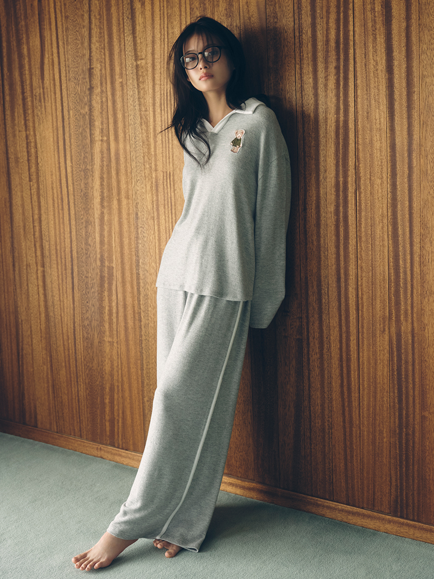 【新品】スナイデルホーム　カップインワンピース ＆カーディガンセット　モカ SNIDEL HOME（スナイデルホーム）の「カップインニット