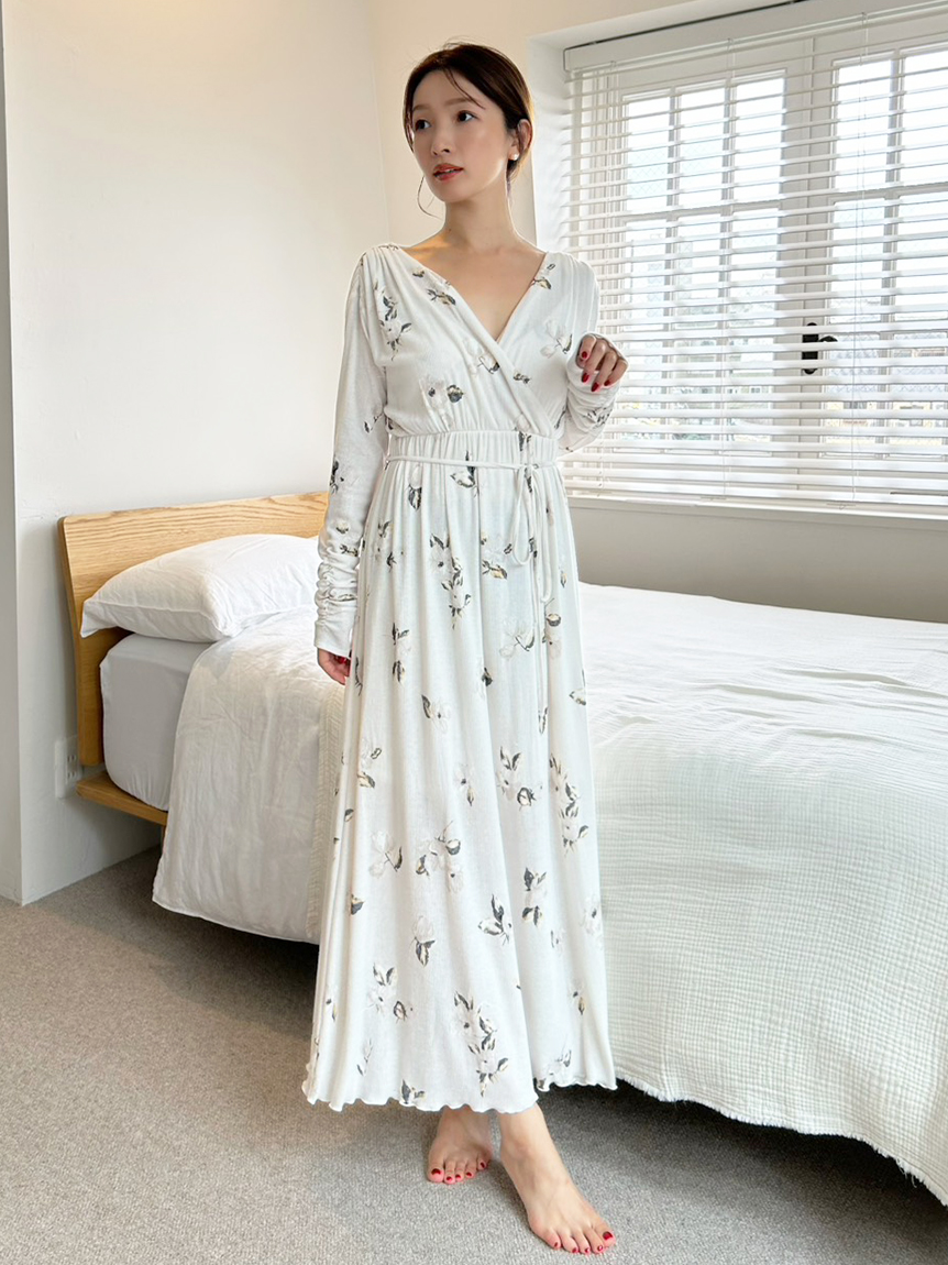 プリントカシュクールワンピース(ワンピース)｜スナイデルホーム