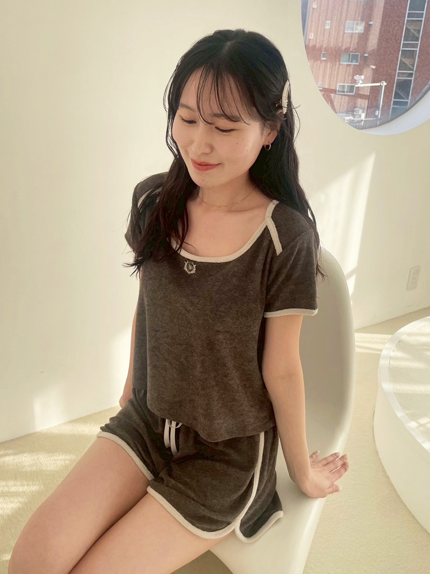 SNIDEL  パイル セット SETUP SorbetLight sorbet light】【接触冷感】パイルセットアップ(ワンピース