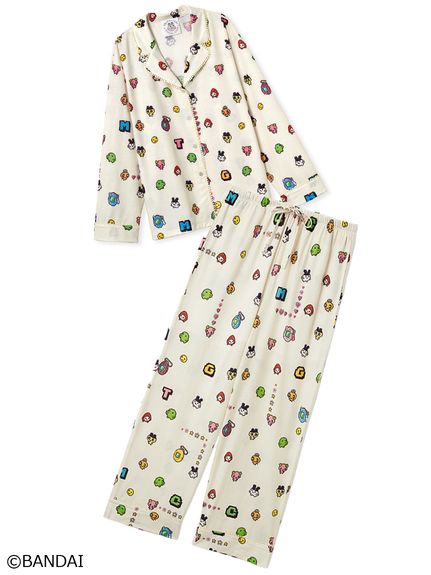 WEB限定】【セット商品】【たまごっち】開襟シャツ＆ロングパンツSET