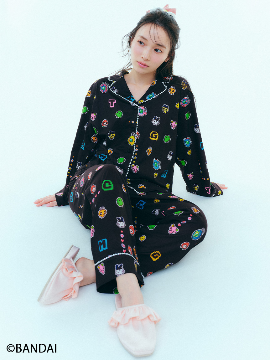 WEB限定】【セット商品】【たまごっち】開襟シャツ＆ロングパンツSET