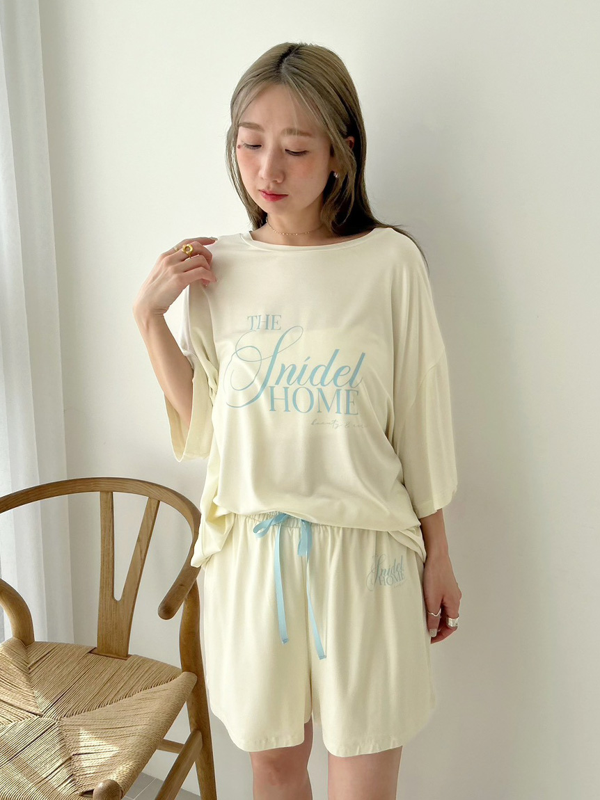 接触冷感】ロゴTシャツセットアップ(ワンピース)｜スナイデルホーム