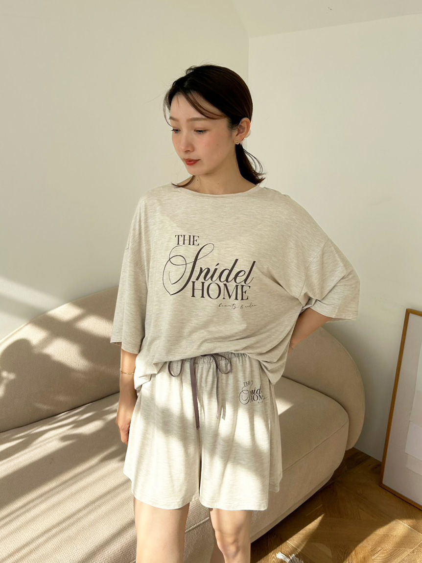 接触冷感】ロゴTシャツセットアップ(ワンピース)｜スナイデルホーム