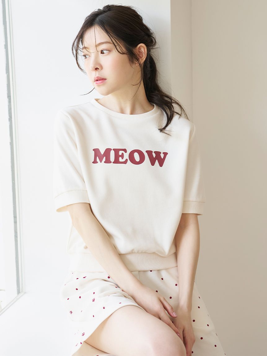 MEOWロゴスウェットセットアップ(ワンピース)｜スナイデルホーム