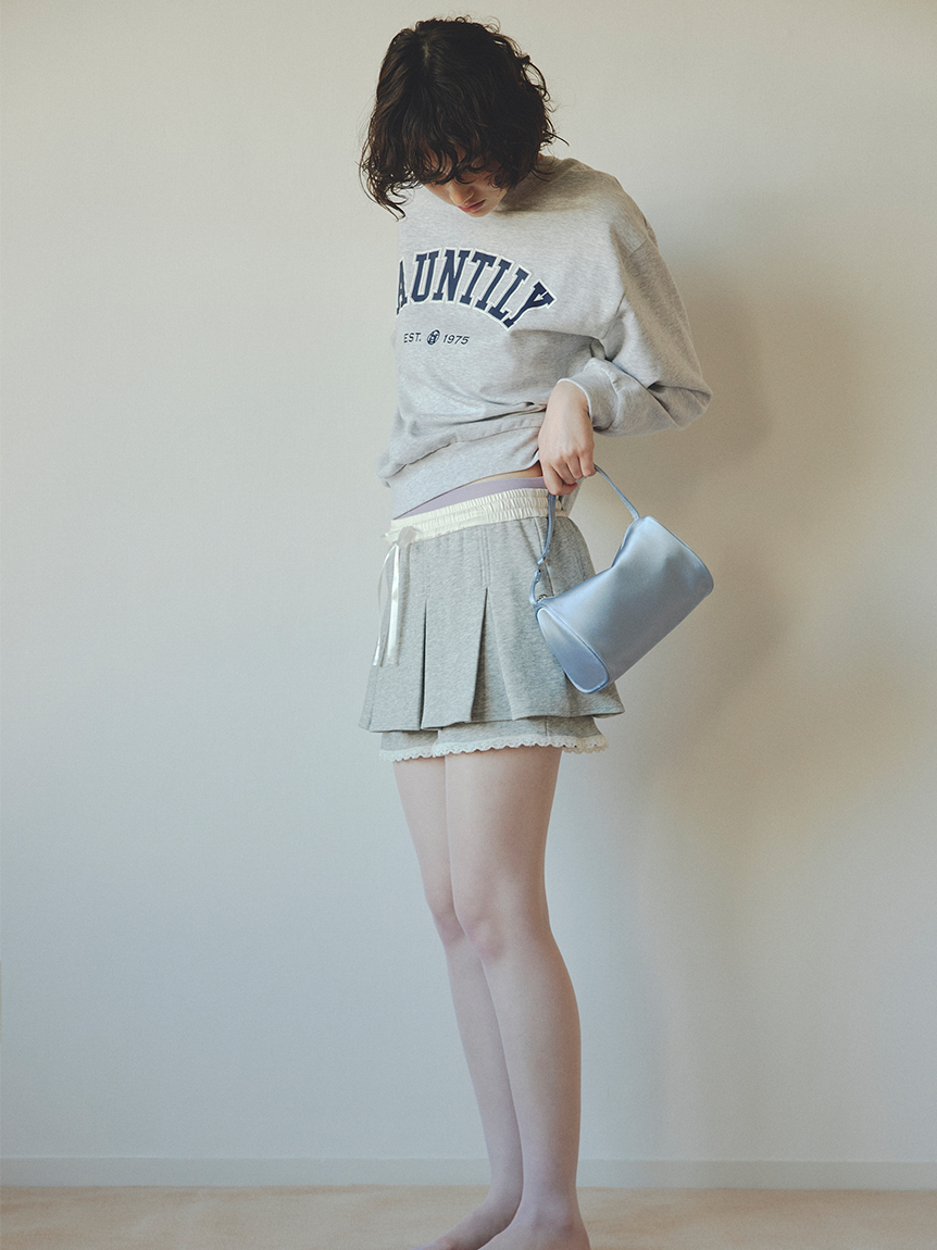 スウェットスカショーパン(GRY-F)