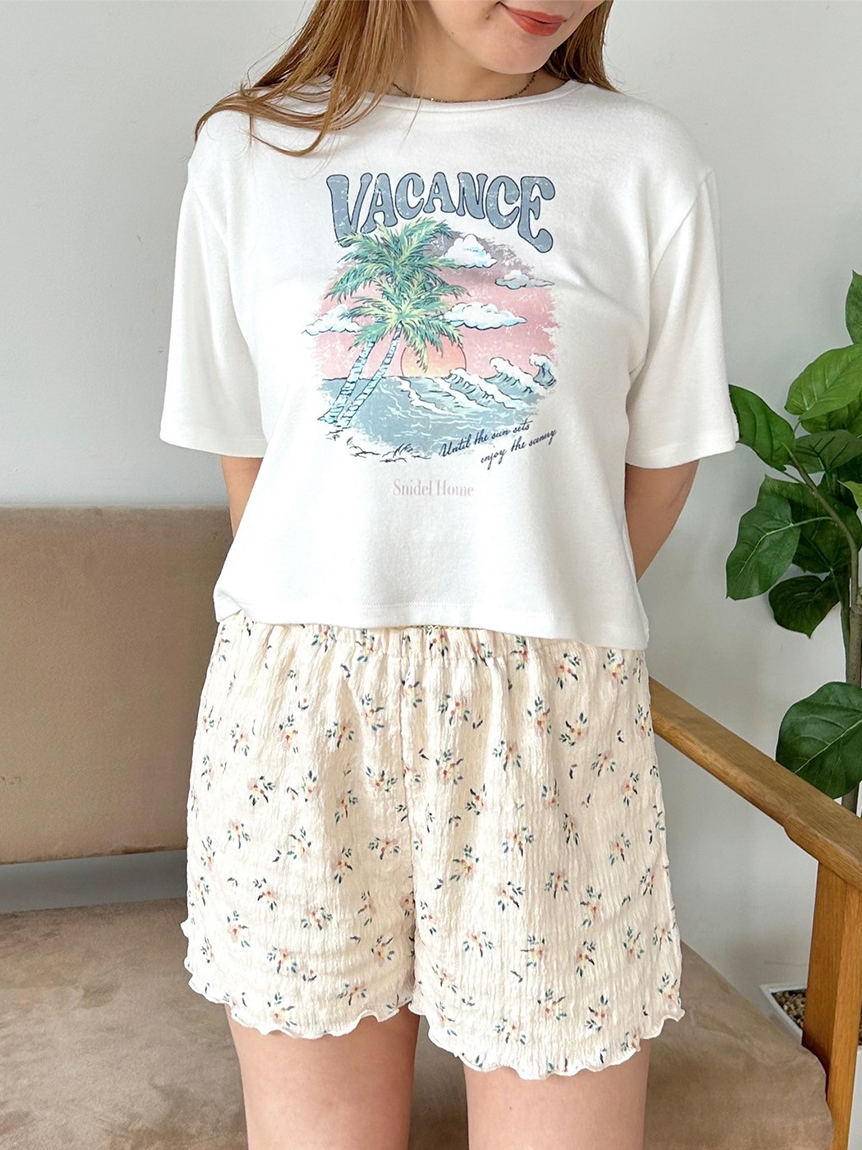 snidel home heart パーカー　ショートパンツ　セット　新品 SNIDEL HOME（スナイデルホーム）の「【SNIDEL HOME × 新木優子