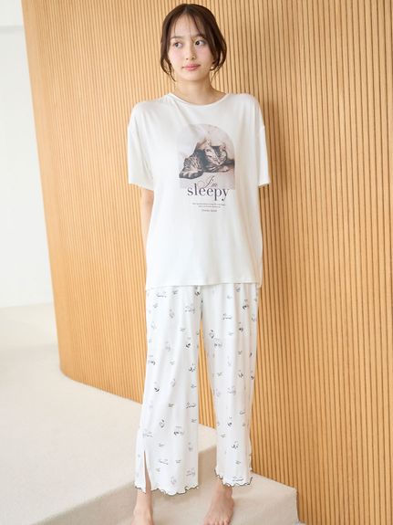 WEB限定/Heart collection】ハートプリントワンピース（マキシ丈