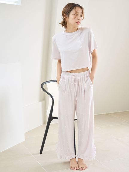 SNIDEL  Creamy Touch ロングパンツ　アイボリー　美品 Amazon | [スナイデルホーム] SNIDELHOME 【Creamy Touch