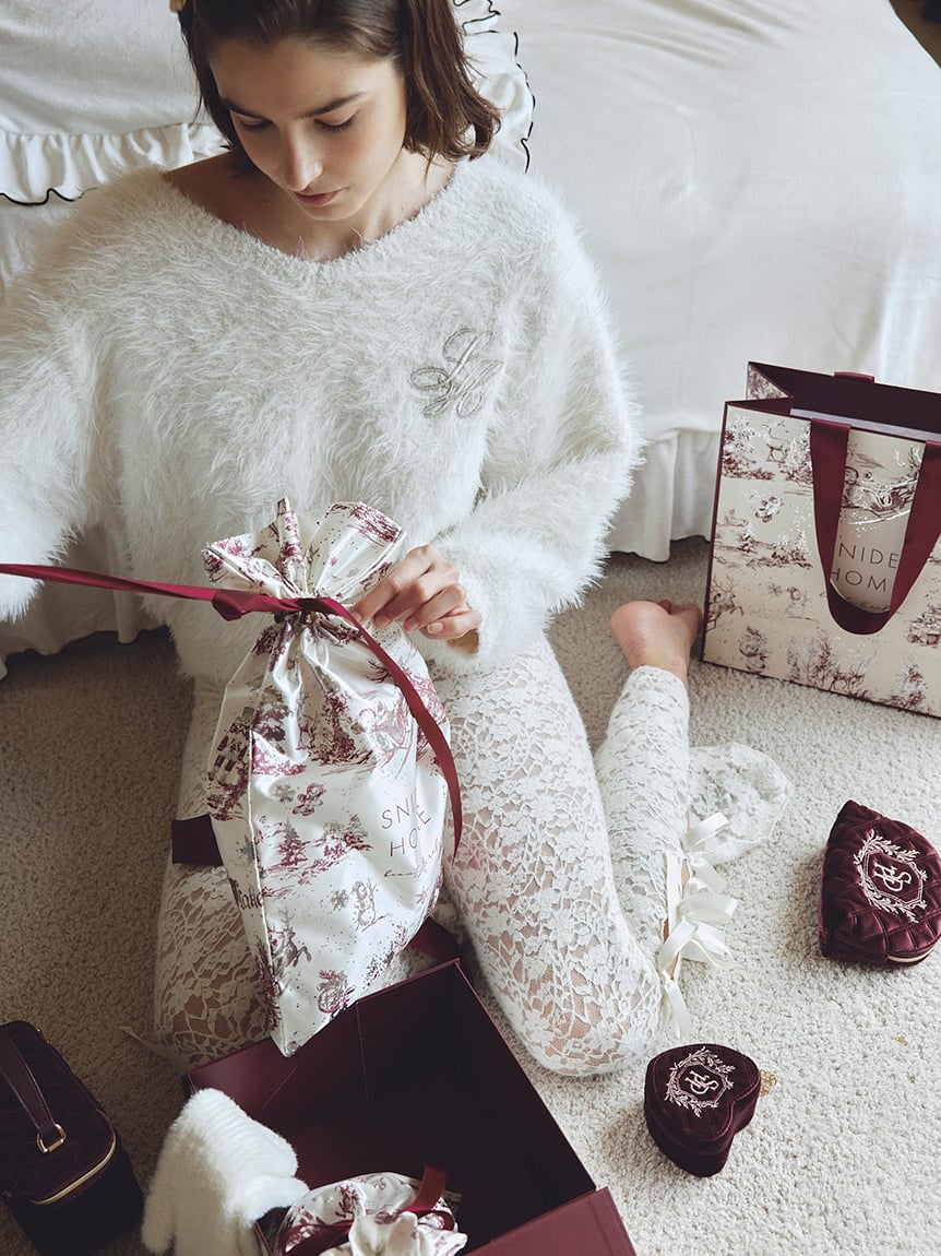 スナイデルホーム【ハロウィン限定】リボン付き薄紫ニットカーディガン Halloween】ニットカーディガン(カーデ＆ガウン)｜スナイデル