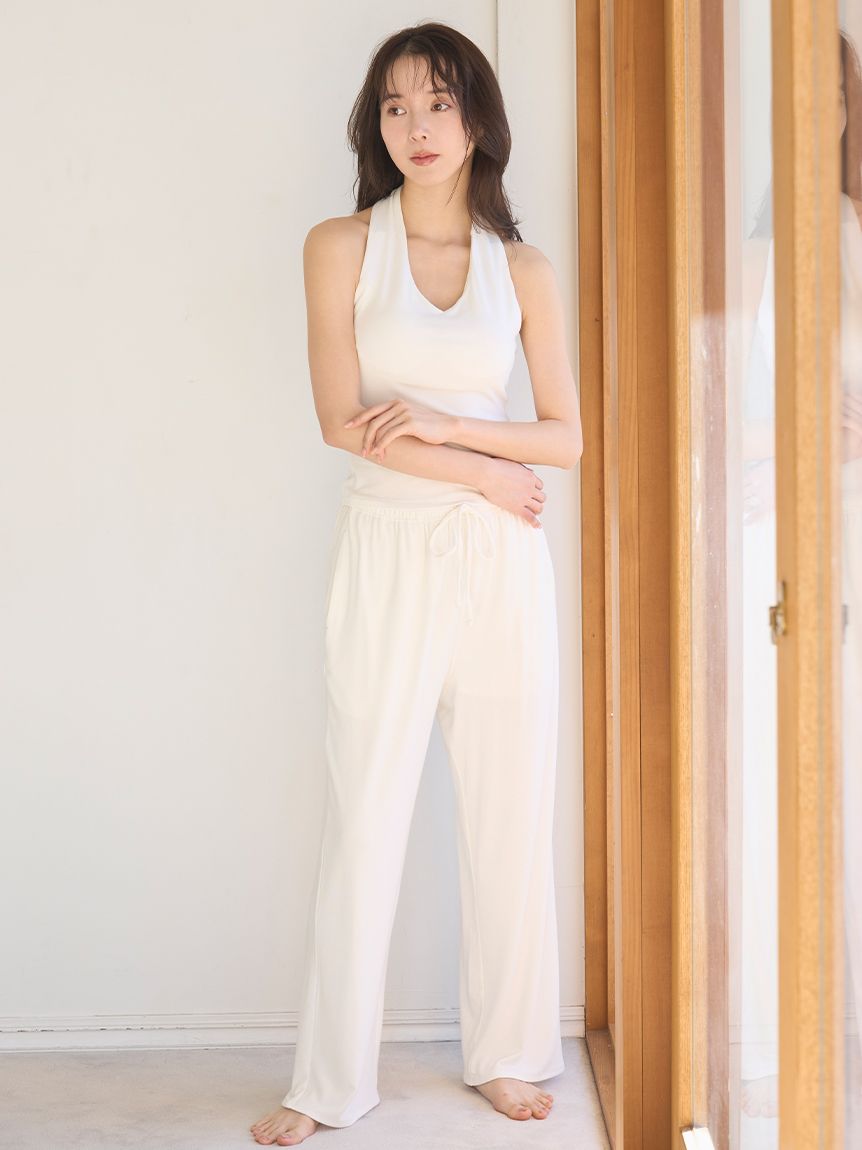 シルク混カットロングパンツ(ロングパンツ)｜スナイデルホーム｜SNIDEL
