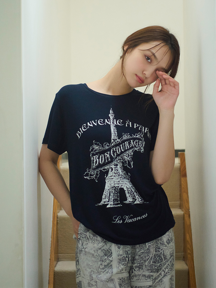 【PARIS】Tシャツ(NVY-F)
