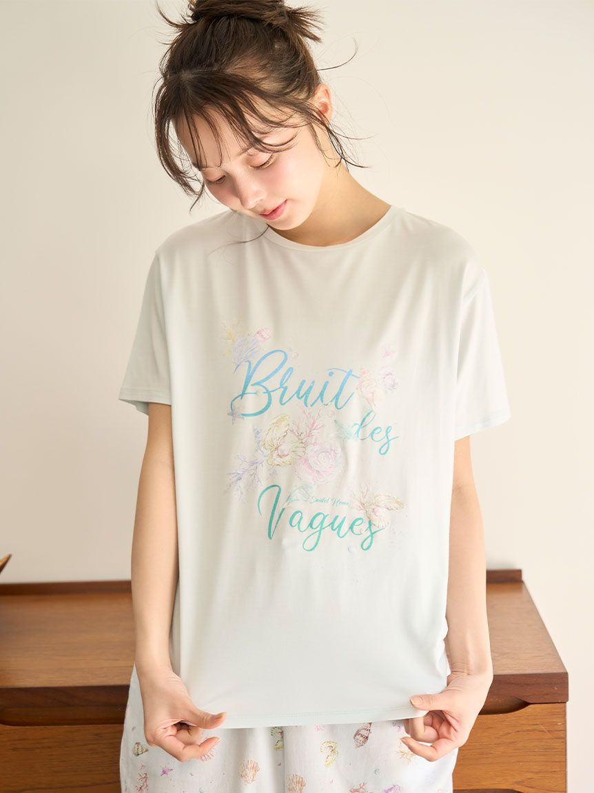 接触冷感】シェルTシャツ(カットソー＆Tシャツ)｜スナイデル