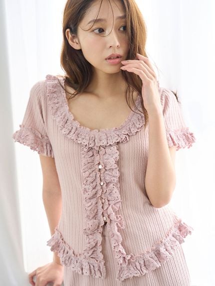 【本日限定値下げ】 SNIDEL HOME アイレット 上下セットアップ 新品 セール】アイレットセットアップ（ルームウェア/パジャマ