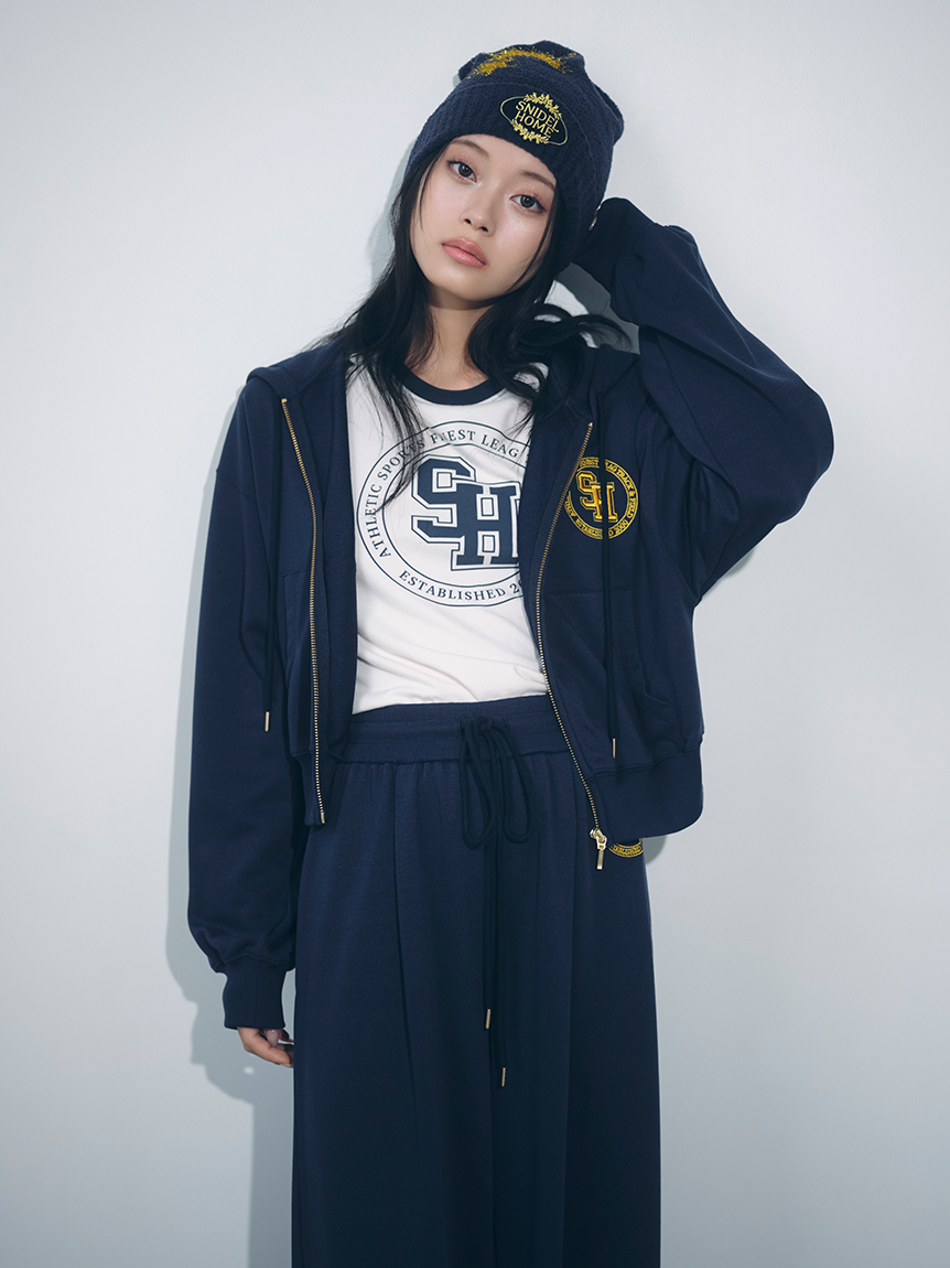 SNIDEL  Vニットプルオーバー&ロングパンツセットアップ SNIDEL HOME Vニットプルオーバー&ロングパンツセットアップ