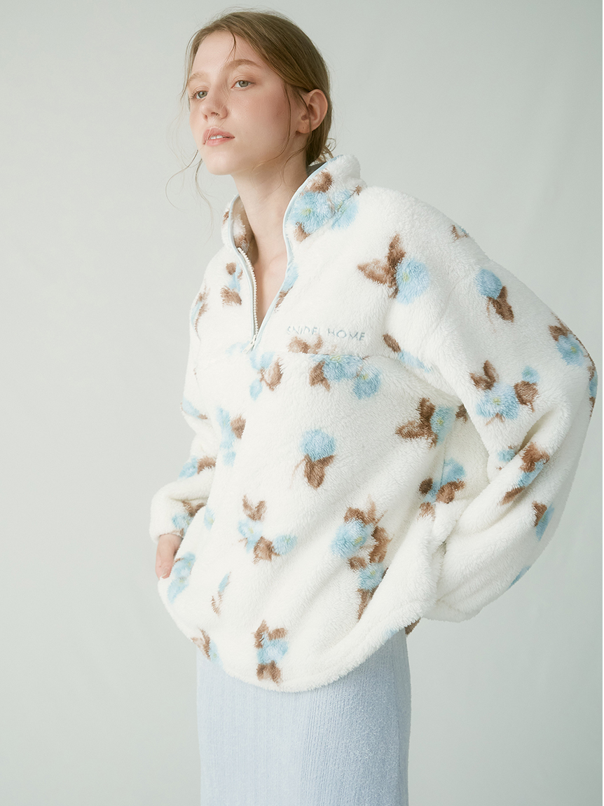 ボアフリースハーフジップトップス(カットソー＆Tシャツ)｜スナイデル