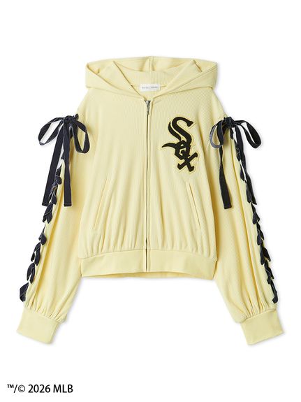 完売品✨SNIDEL スナイデルホーム【MLB】カットフーディー PNK MLB】カットフーディー(パーカー)｜スナイデルホーム｜SNIDEL