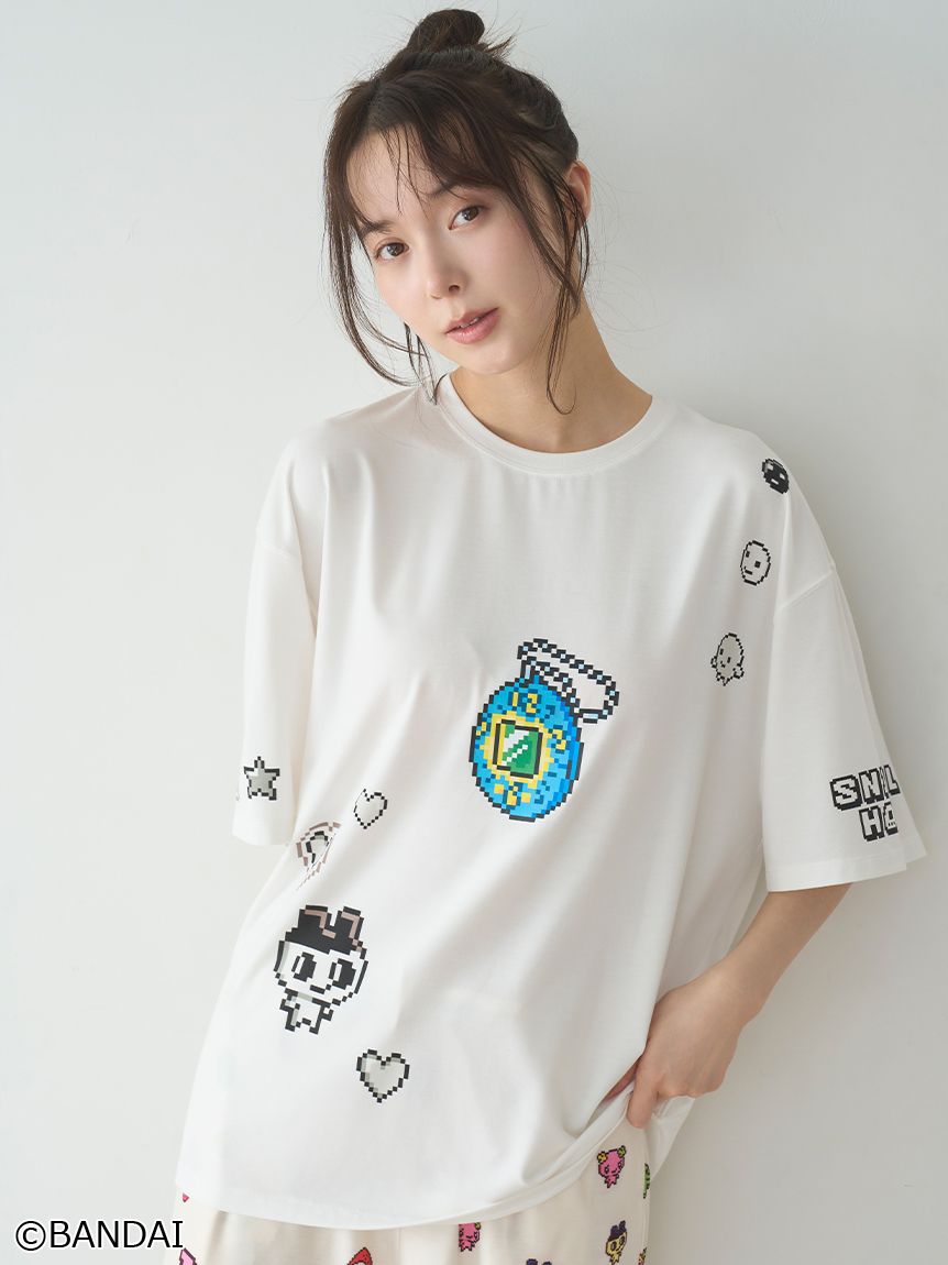 SNIDEL スナイデルホーム　たまごっち Tシャツ みみっち ピンク たまごっち】Tシャツ｜SNIDEL HOME スナイデルホーム