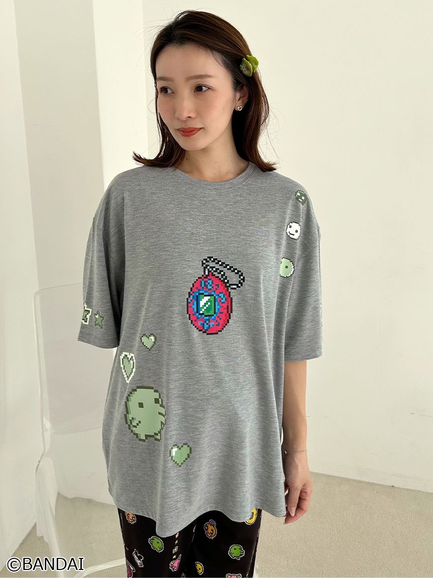 SNIDEL  スナイデルホーム　【たまごっち】Tシャツ たまごっち】Tシャツ(カットソー＆Tシャツ)｜スナイデルホーム｜SNIDEL