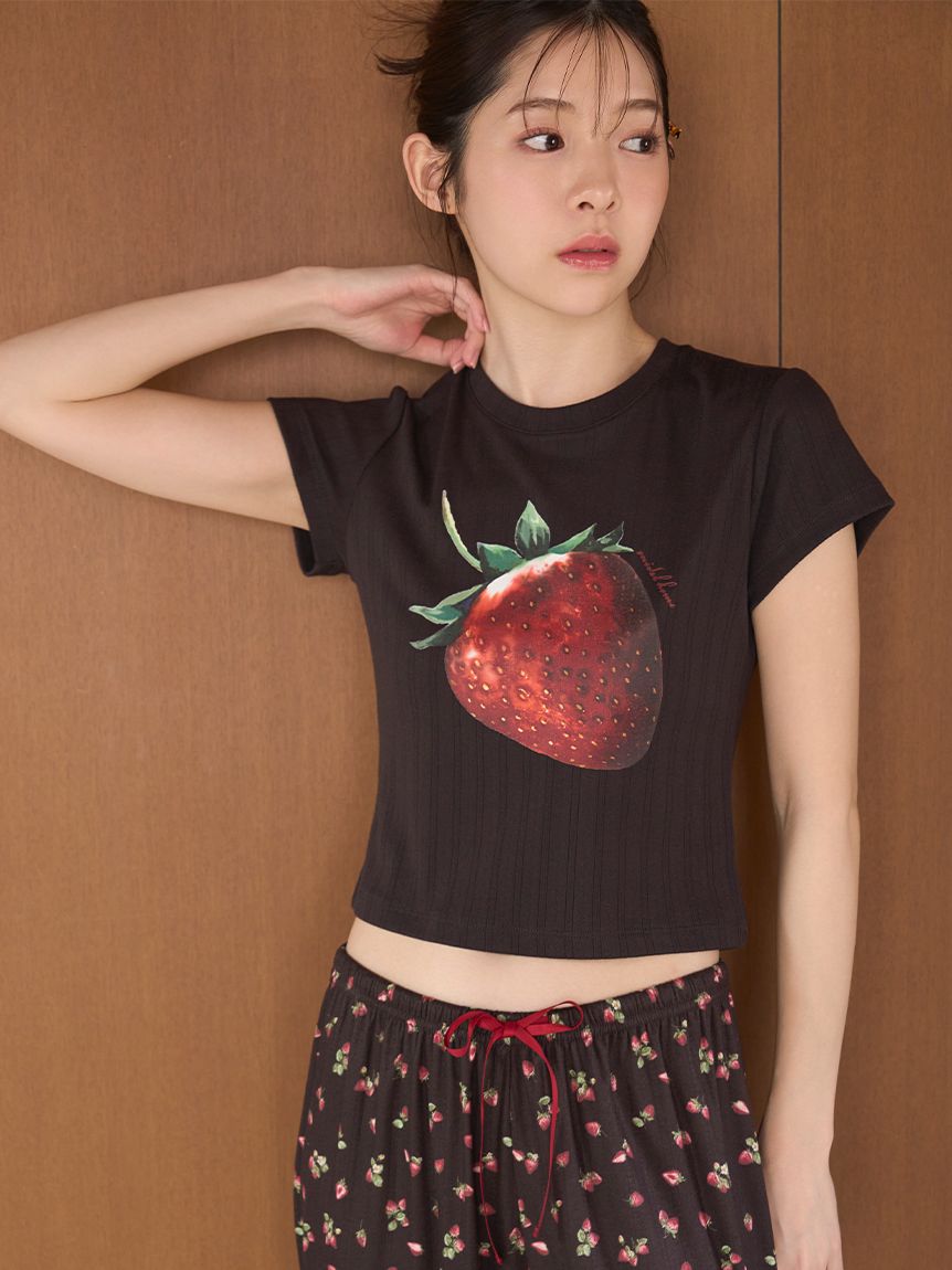 ストロベリーアイレットミニTシャツ(カットソー＆Tシャツ)｜スナイデル