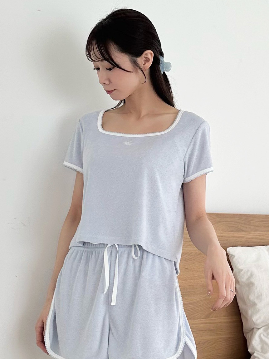 SorbetLight】【接触冷感】パイルトップス(カットソー＆Tシャツ