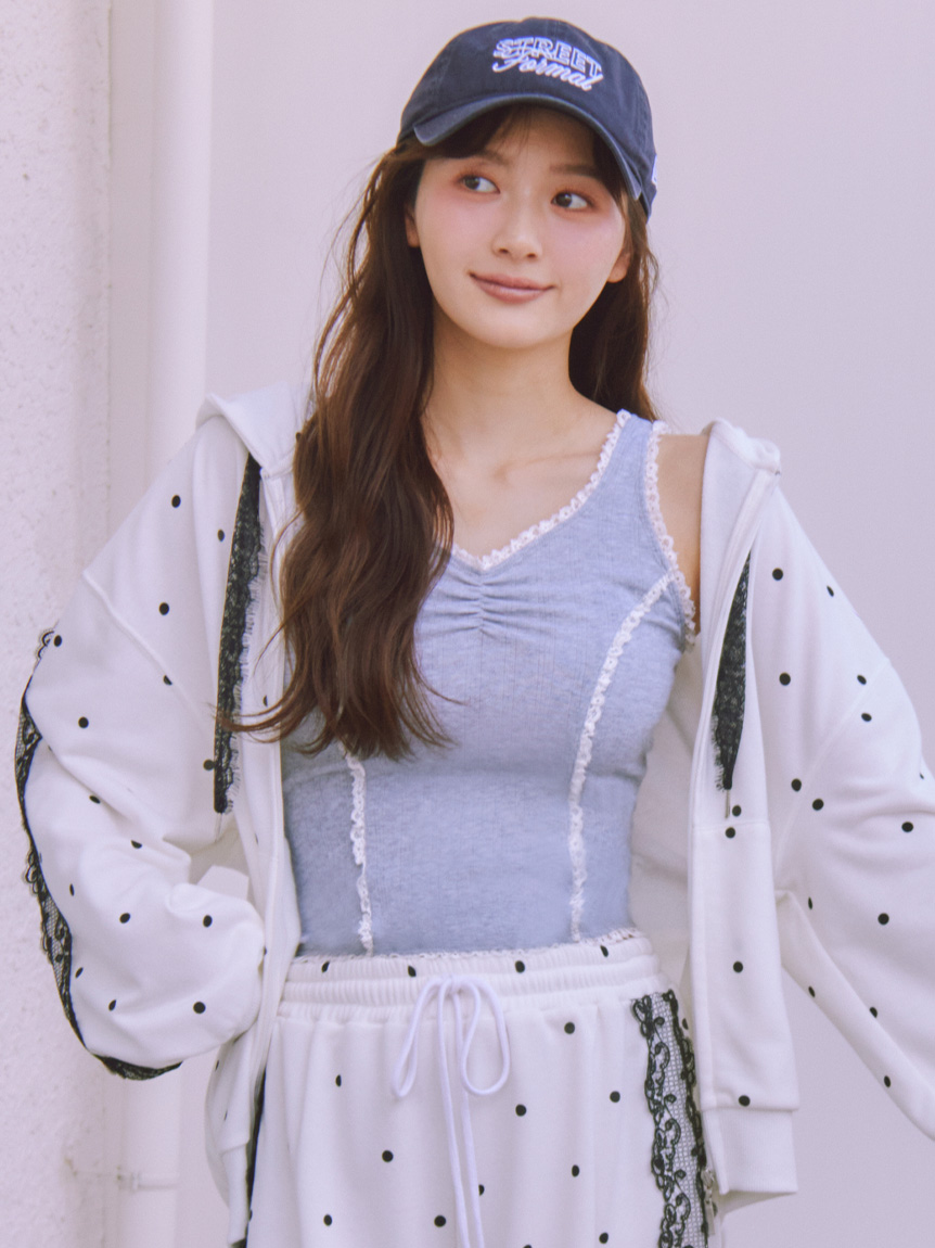 アイレットレースカットトップス(カットソー＆Tシャツ)｜スナイデル