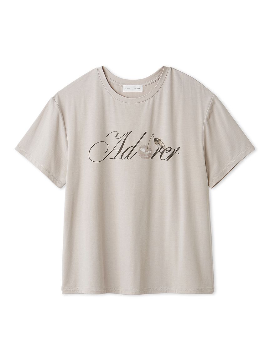 Moilis】チェリーモチーフTシャツ(Tシャツ・カットソー)｜ルームウェア