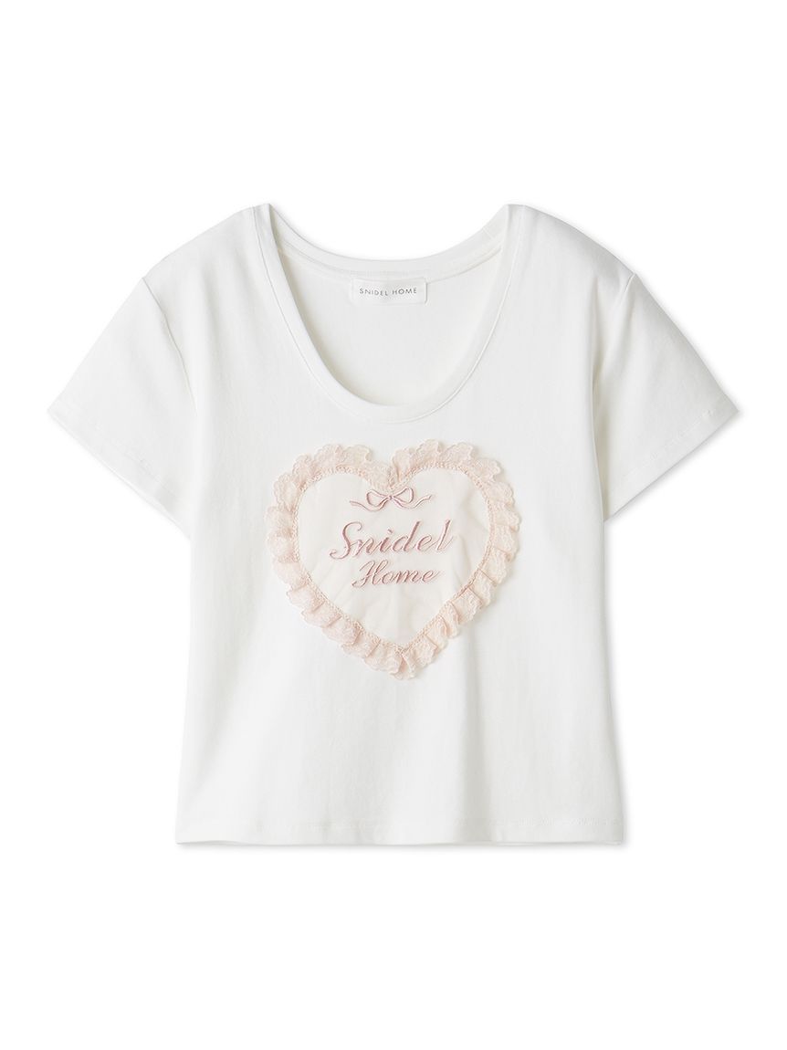 レースモチーフカットTシャツ(カットソー＆Tシャツ)｜スナイデルホーム