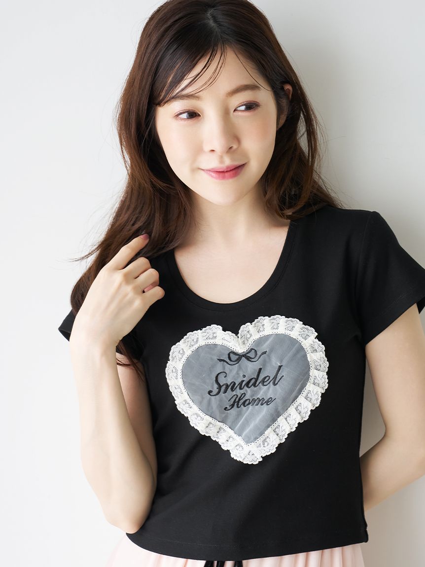 レースモチーフカットTシャツ(カットソー＆Tシャツ)｜スナイデルホーム