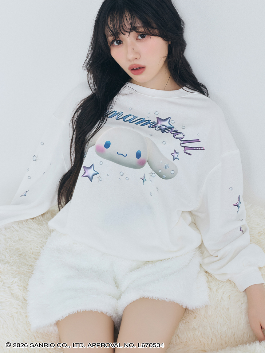 Cinnamoroll】ラメスウェットプルオーバー(カットソー＆Tシャツ