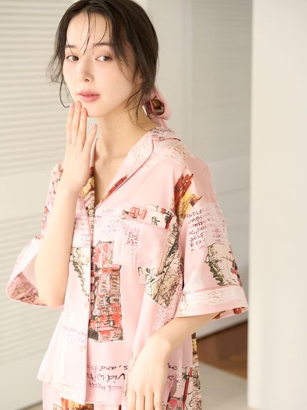 HELLO KITTY】総柄開襟シャツ（シャツ）｜SNIDEL HOME