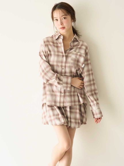 ネルチェックシャツ(シャツ＆ブラウス)｜スナイデルホーム｜SNIDEL