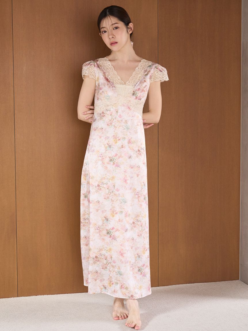 サテンジャガードカップインワンピース(ワンピース)｜スナイデルホーム