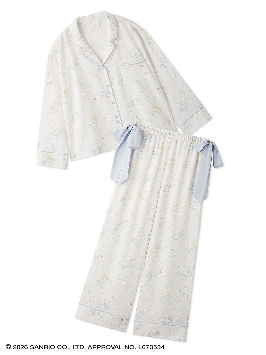 WEB限定】【セット商品】【Cinnamoroll】サテン開襟シャツ＆ロング