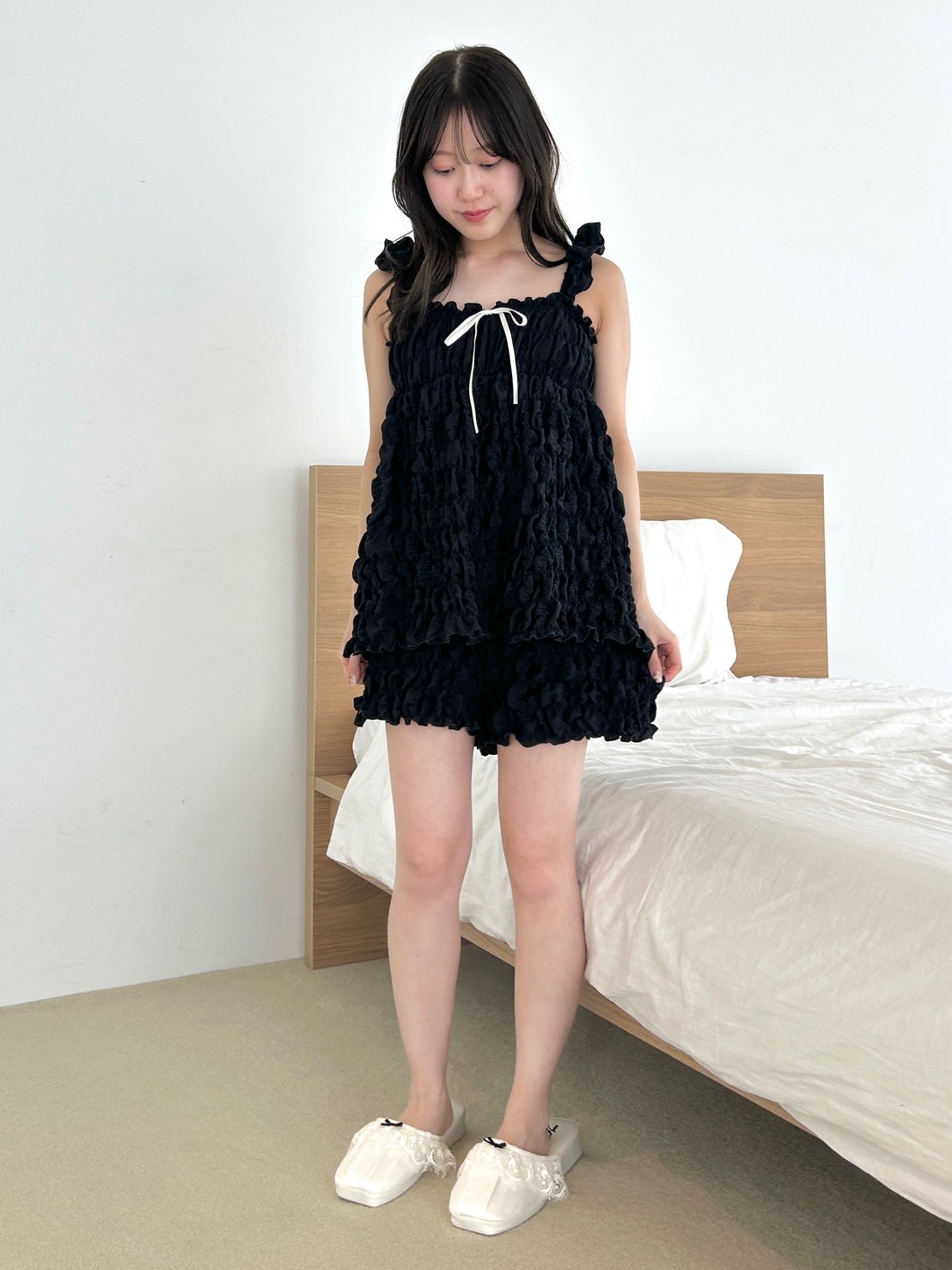 シャーリングショートパンツ(ショートパンツ)｜スナイデルホーム