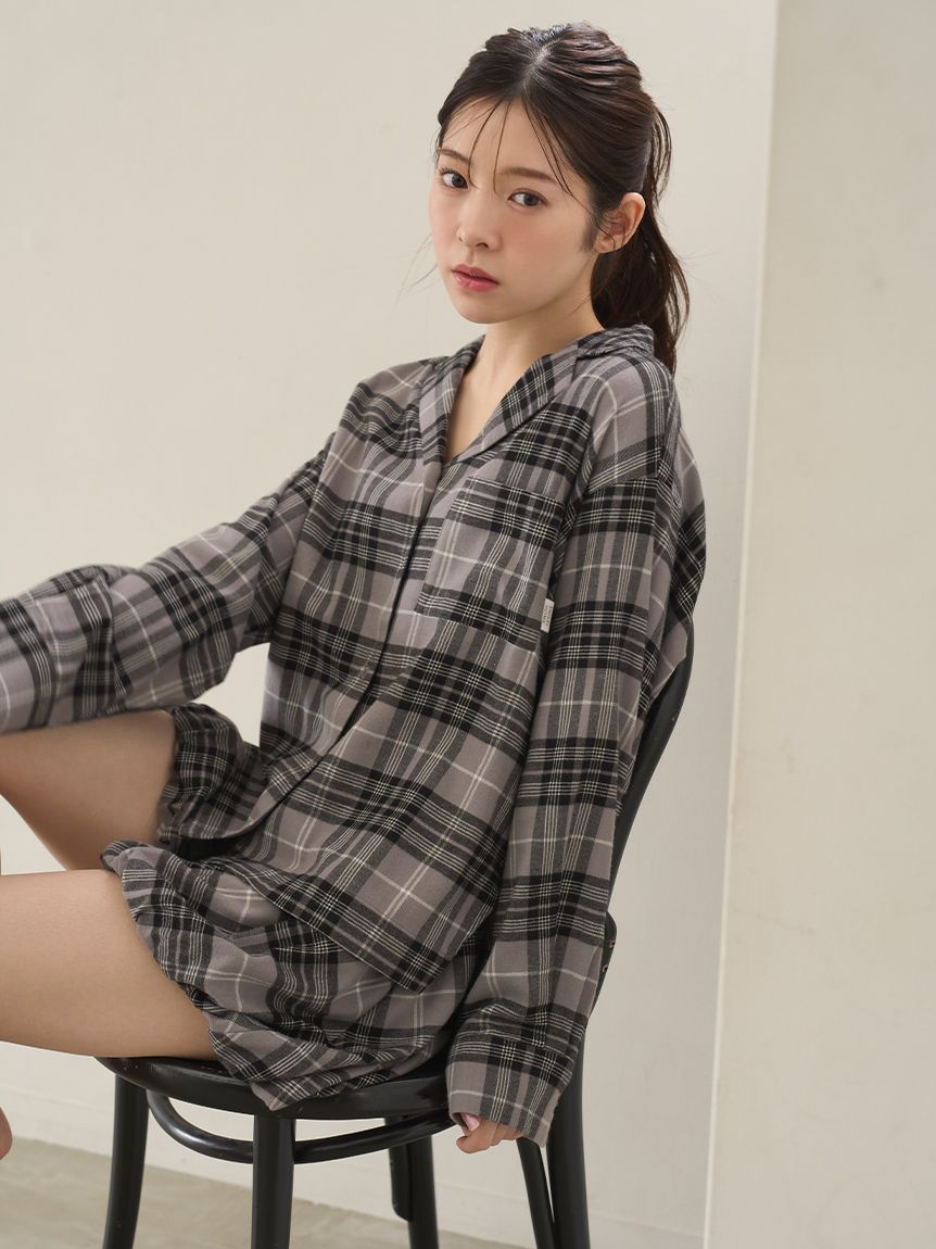 アメリヴィンテージ シャツ チェック ピンク スナイデル Ameri VINTAGE - アメリヴィンテージ シャツ チェック ピンク