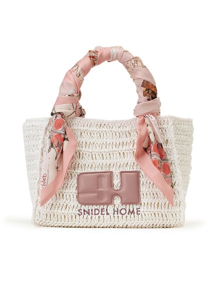 SNIDEL HOME かごバッグ カゴバッグ ロゴテープかごバッグ