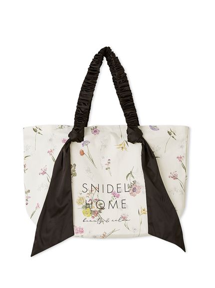 新品 SNIDEL HOME オーガニックキャンバストートバッグ BIGフラワー オーガニックキャンバストート -BIG-（FLOWER）(すべてのバッグ