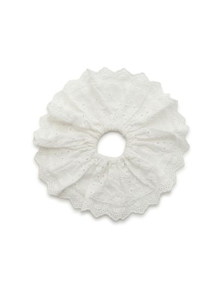 パンチングコットンシュシュ(WHT-F)