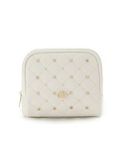 CHANEL キルティングポーチ ホワイト 美品】CHANELホワイトキルティング バッグ - メルカリ