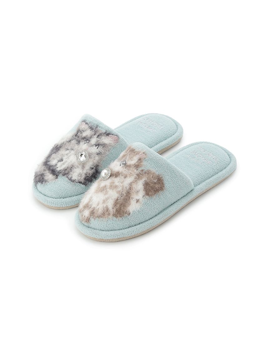 CATラメニットスリッパ(ルームシューズ)｜スナイデルホーム｜SNIDEL