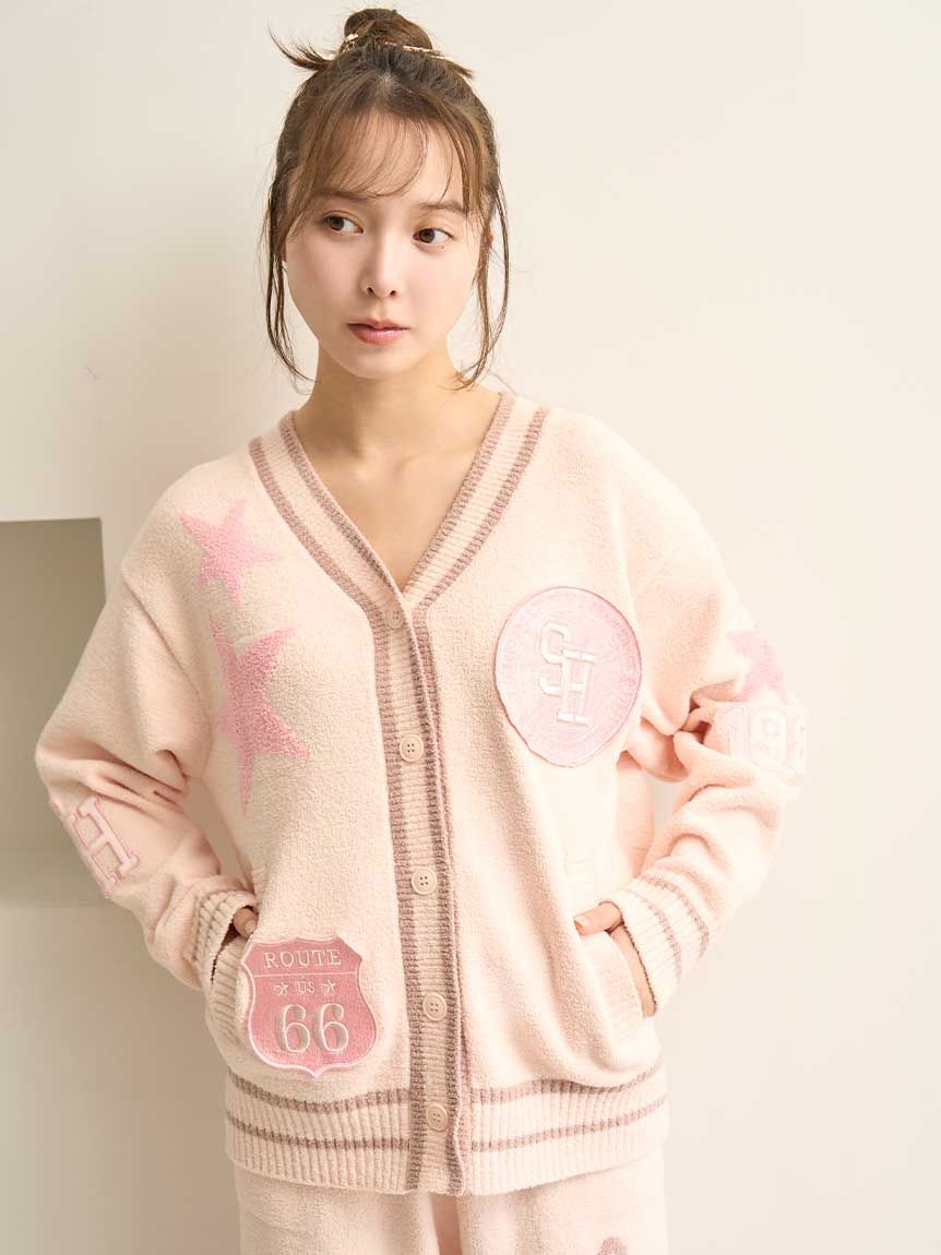 スナイデルホーム　キティ　ニットカーディガン　サックス WEB限定カラーあり】【HELLO KITTY】ニットカーディガン(カーデ