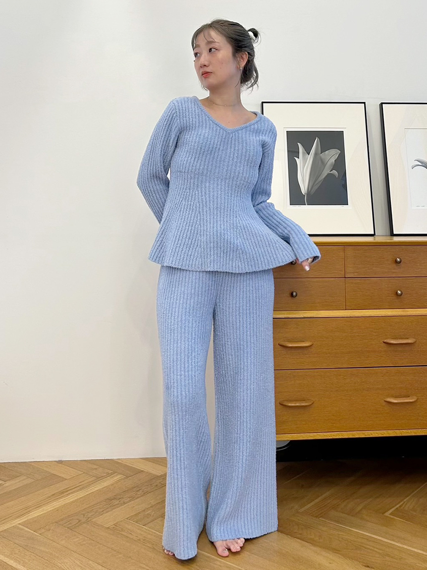 ペプラムニットセットアップ(すべてのワンピース)｜スナイデルホーム