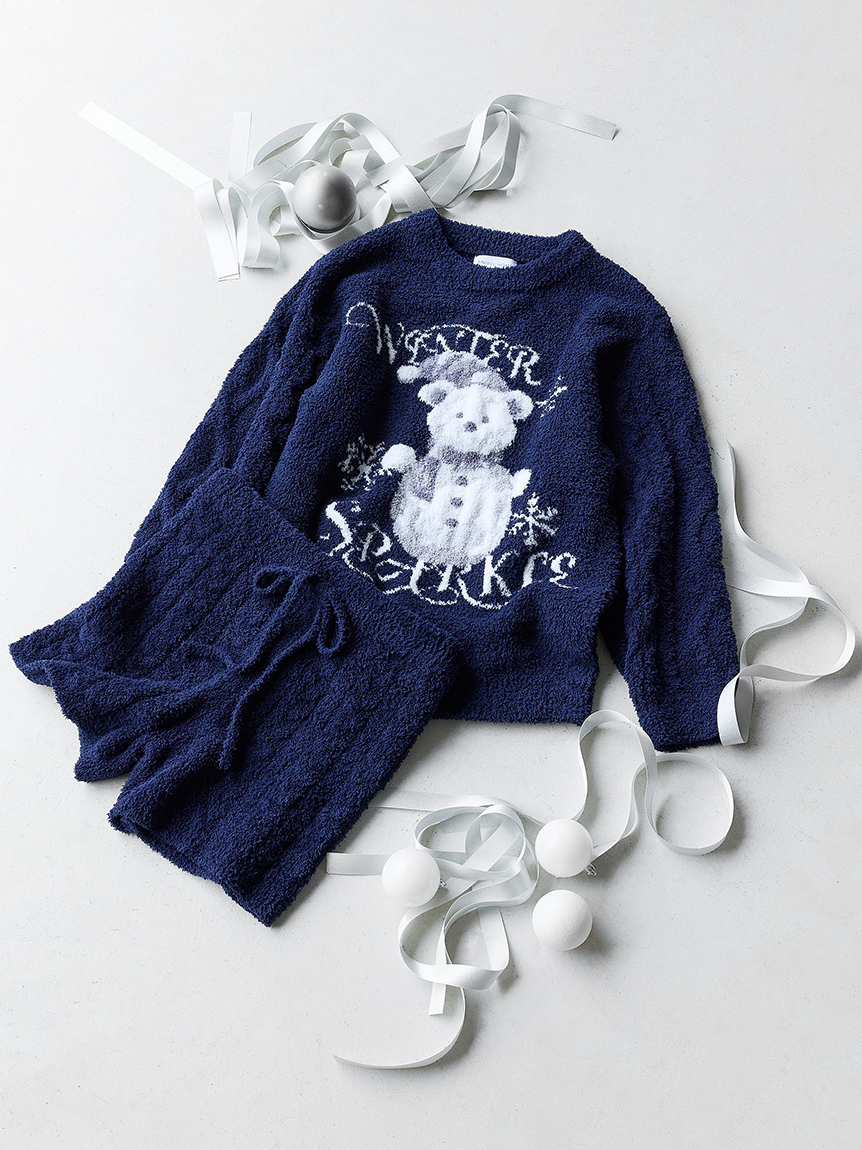 WEB限定】【Steam Whip】ホリデーベアジャガードプルオーバー×ケーブル