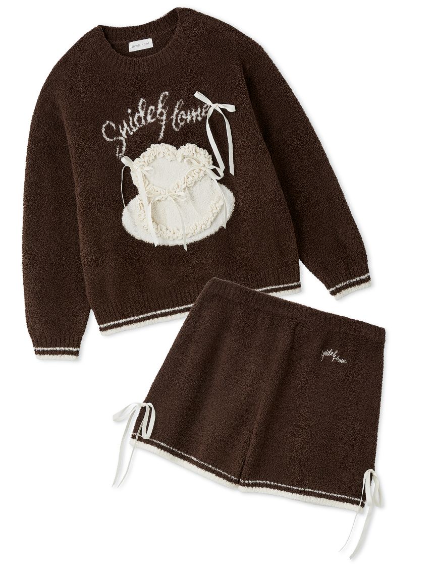 WEB限定】【セット商品】リボンケーキジャガードニットプルオーバー